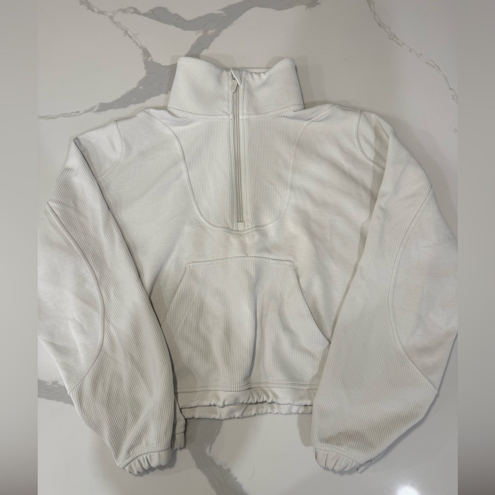 Lululemon Athletica soft stream Half-Zip Pullover Bone color